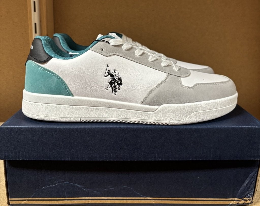U.S. Polo Assn. Steve004 Sneakers Wit Groen Maat 45 Nieuw, Wit, Nieuw, Ophalen of Verzenden, Sneakers of Gympen
