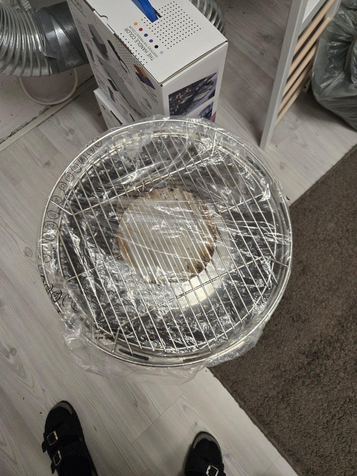 Draagbare BBQ - Compact en Rookarm, Ophalen, Gebruikt