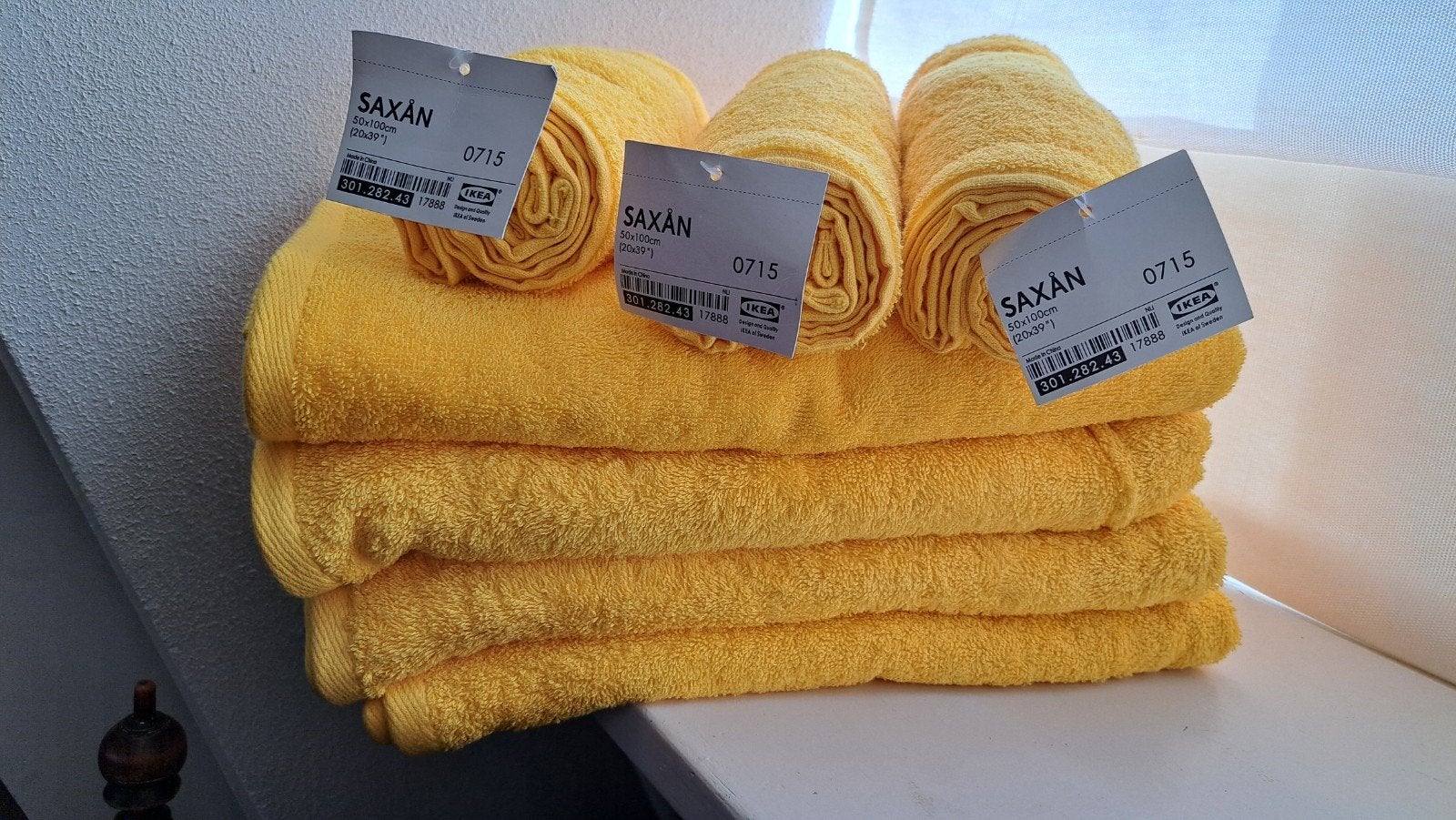 Fris gele handdoeken,  Ikea, Ophalen of Verzenden