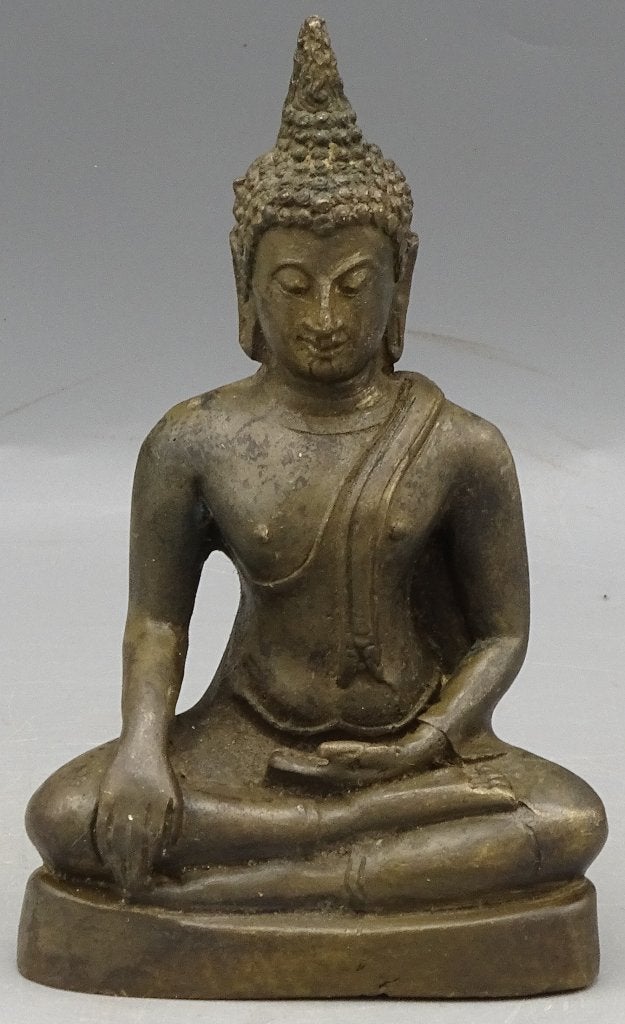 brons boeddha beeld uit Thailand, Gebruikt, Nvt particulier, Ophalen of Verzenden, Nvt particulier