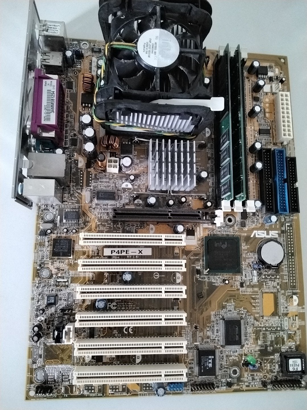 ASUS  P4PE-X Pentium 4 moederbord, Ophalen of Verzenden