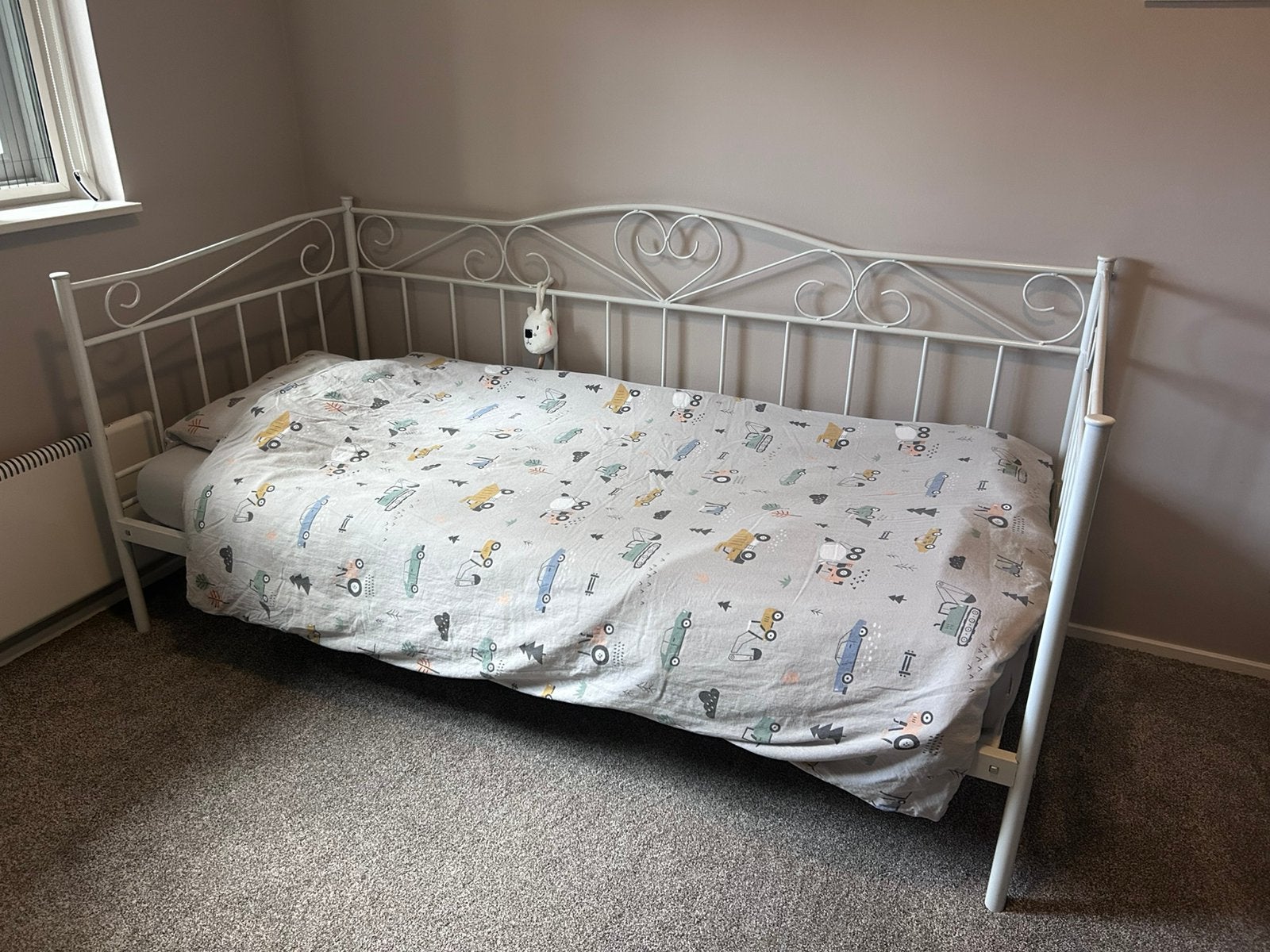 GRATIS eenpersoonsbed 90x200 inclusief matras, Kinderen en Baby's, Ophalen, 85 tot 100 cm, Zo goed als nieuw, Matras