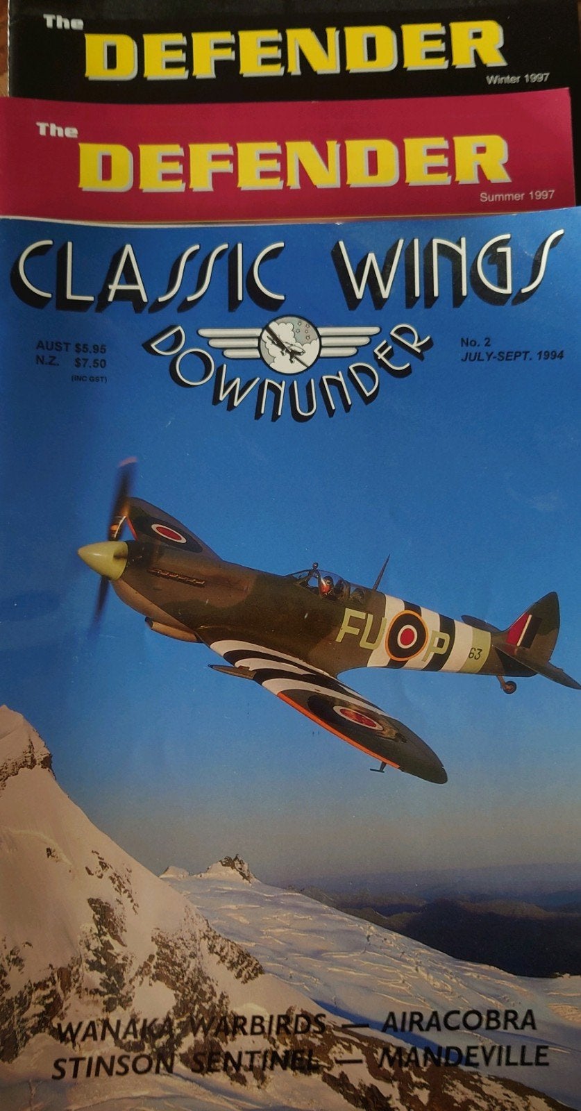 BBMF + Defender + Classic Wings Tijdschrift jaren 90, Ophalen of Verzenden, Gebruikt, Boek of Tijdschrift