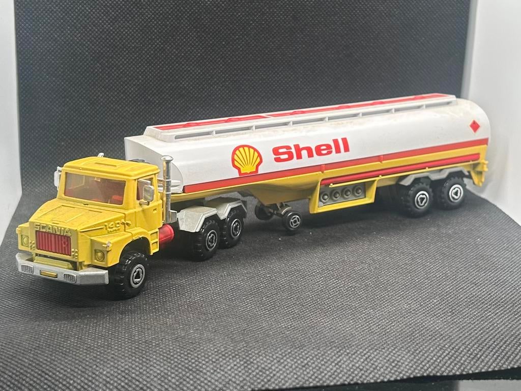 Majorette Scania V8 Tankwagen Shell, Hobby en Vrije tijd, Modelauto's | Overige schalen, Verzenden, Zo goed als nieuw, Bus of Vrachtwagen