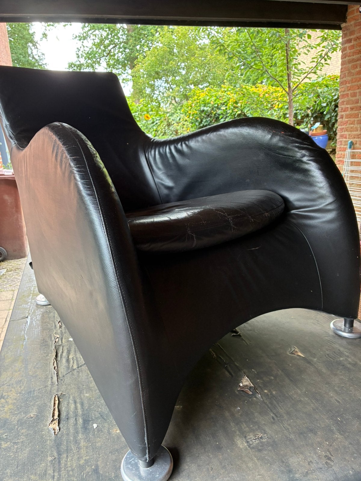 Montis Loge stoel, Ophalen, Gebruikt, 50 tot 75 cm, Leer