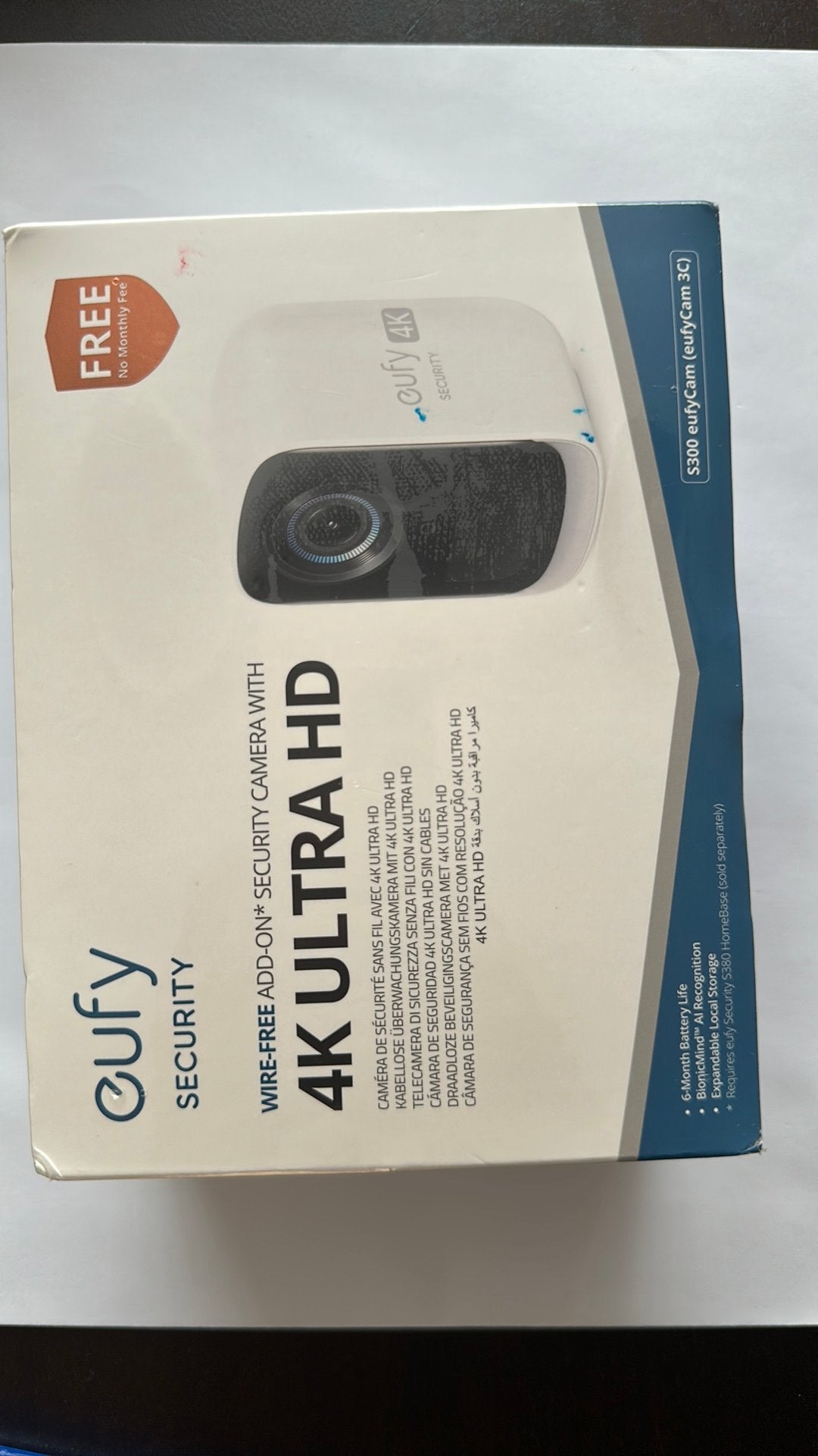 Eufy S300 3C 4K Ultra HD - NIEUW, Ophalen, Nieuw, Detector, Sensor of Melder, Rook