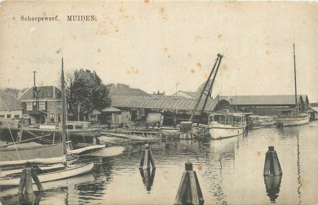 379-084-029 Muiden Scheepswerf, Verzenden, Voor 1920, Noord-Holland