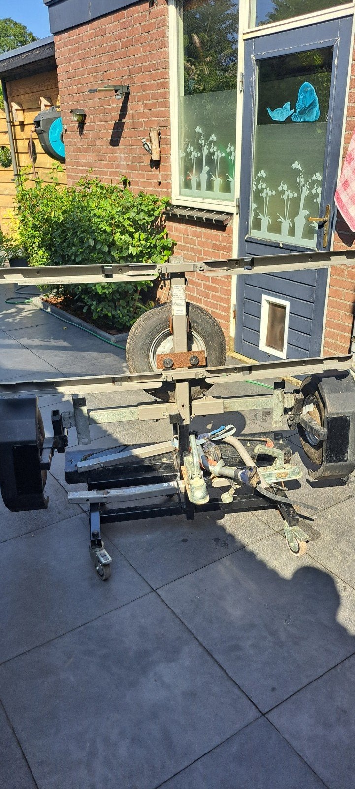 TRAILER2BIKE Fietsaanhanger voor 2 mountainbikes, Ophalen