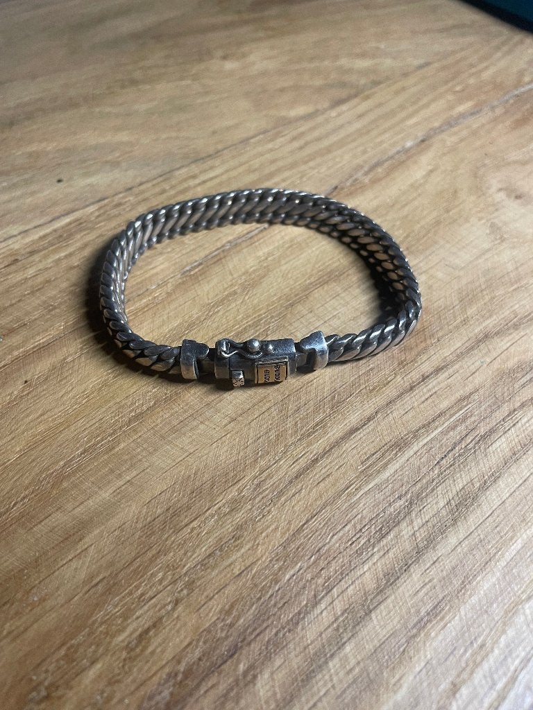 budha to budha bracelet ben 925 silver, 14k gold, Ophalen of Verzenden, Zo goed als nieuw, Zilver, Zilver
