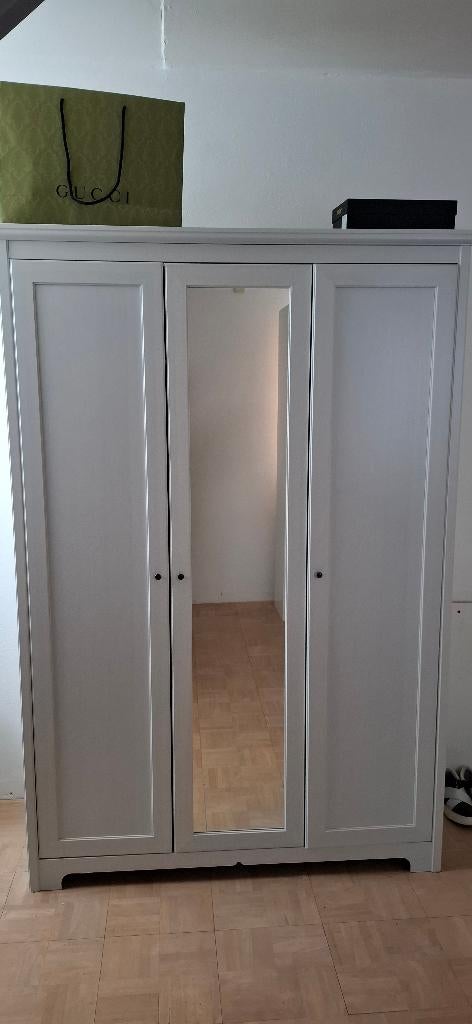 Kledingkast  wit, Ophalen, 100 tot 150 cm, Zo goed als nieuw, 50 tot 75 cm