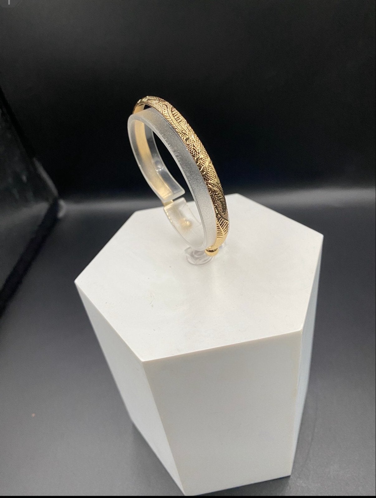 Goud vergulde Armband met Gedetailleerd Patroon, Verzenden, Nieuw, Goud, Goud