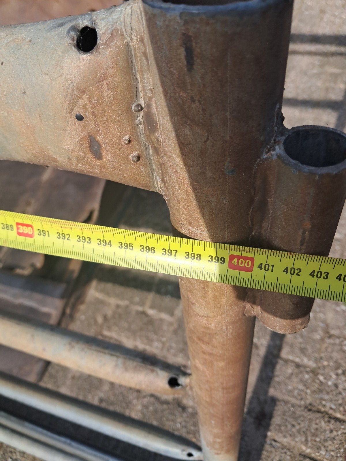 Robuust ijzeren hekwerkdeel - 4 meter lang, Tuin en Terras, Ophalen, Gebruikt, IJzer, Overige typen