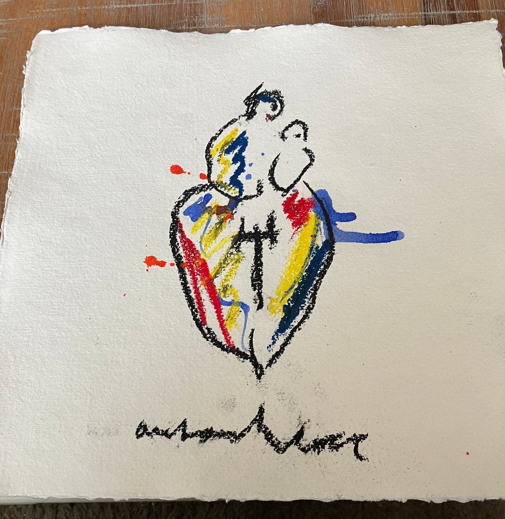 vrouw met kind van anton heyboer, Antiek en Kunst, Kunst | Schilderijen | Modern, Ophalen of Verzenden