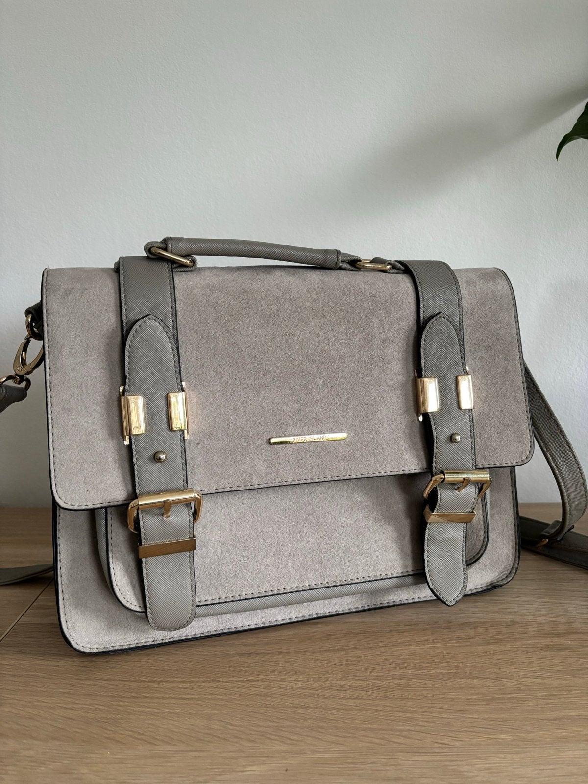 River Island Schoudertas - Grijs, Ophalen of Verzenden, Gebruikt, Grijs, Schoudertasje