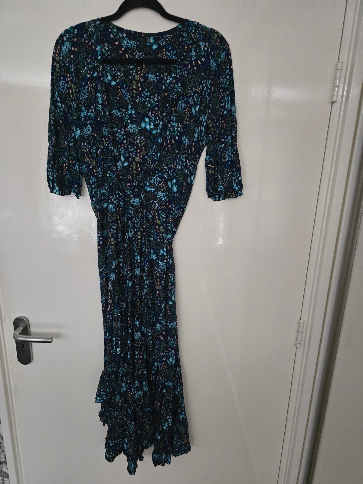 bindi wrapdress wikkeljurk maat s m zgan, Ophalen of Verzenden, Zo goed als nieuw, Maat 38/40 (M), Onder de knie
