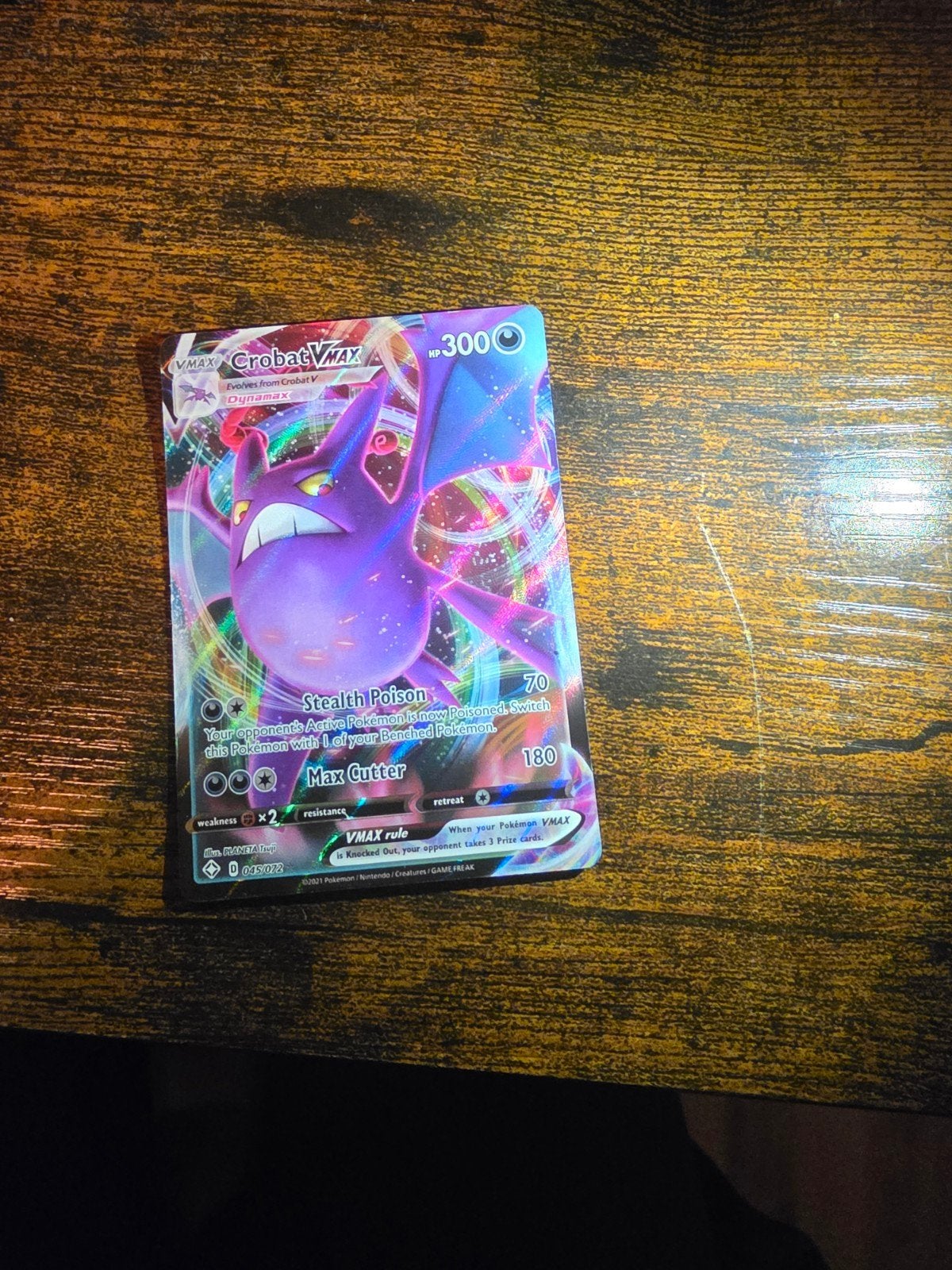 Pokémon VMAX Kaarten: Crobat, Melmetal, Duraludon, Cramorant, Ophalen of Verzenden, Zo goed als nieuw, Meerdere kaarten, Foil