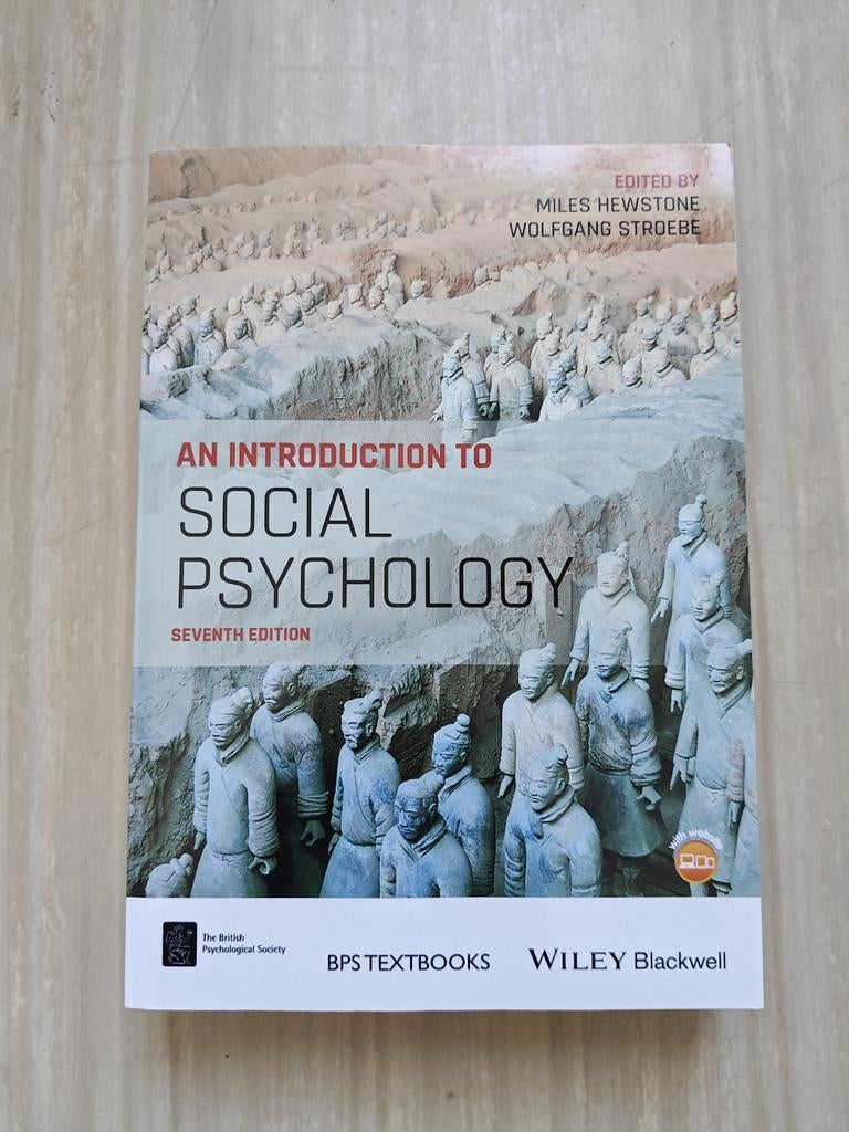 An introduction to social psychology, Ophalen of Verzenden, Alpha, Zo goed als nieuw, WO