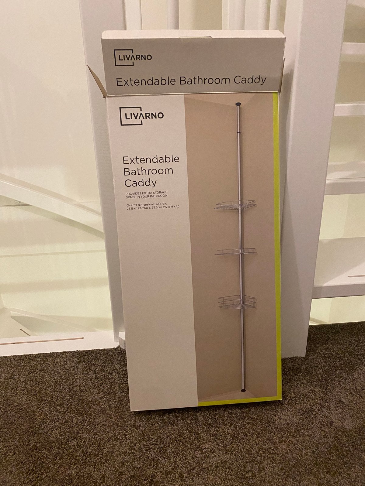 LIVARNO Uitschuifbare Badkamer Caddy - Nieuw in doos, Minder dan 50 cm, 200 cm of meer, Overige typen, Nieuw