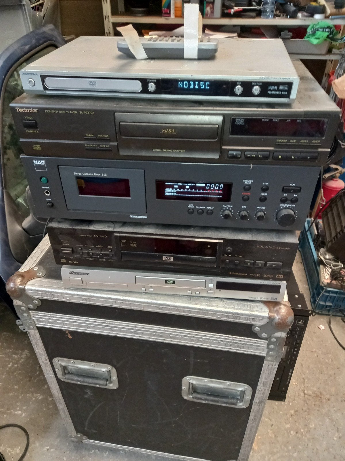 Te koop partij hifi apparatuur, Ophalen, Audio