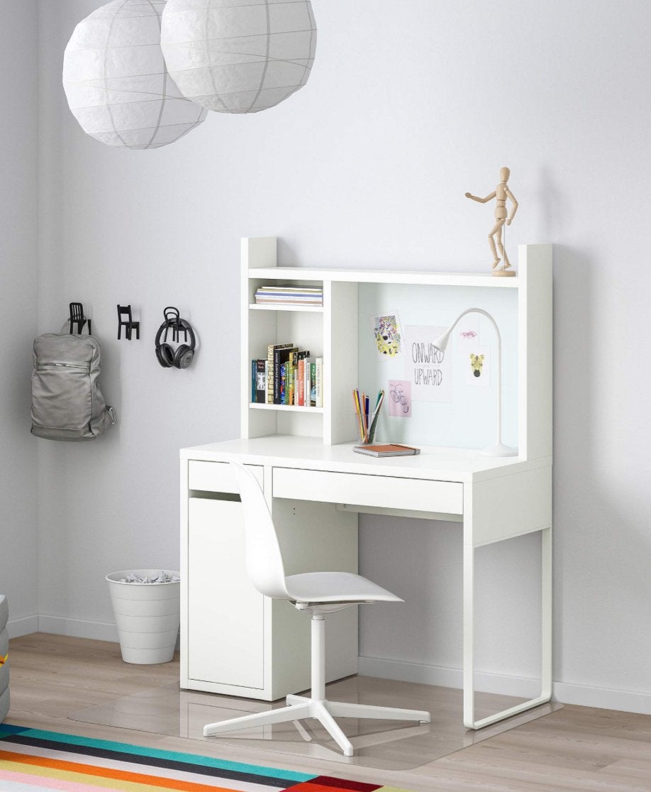 IKEA Micke bureau opbouwdeel - wit, in goede staat, Opbergruimte, Spaanplaat of MDF, Ophalen of Verzenden, Zo goed als nieuw