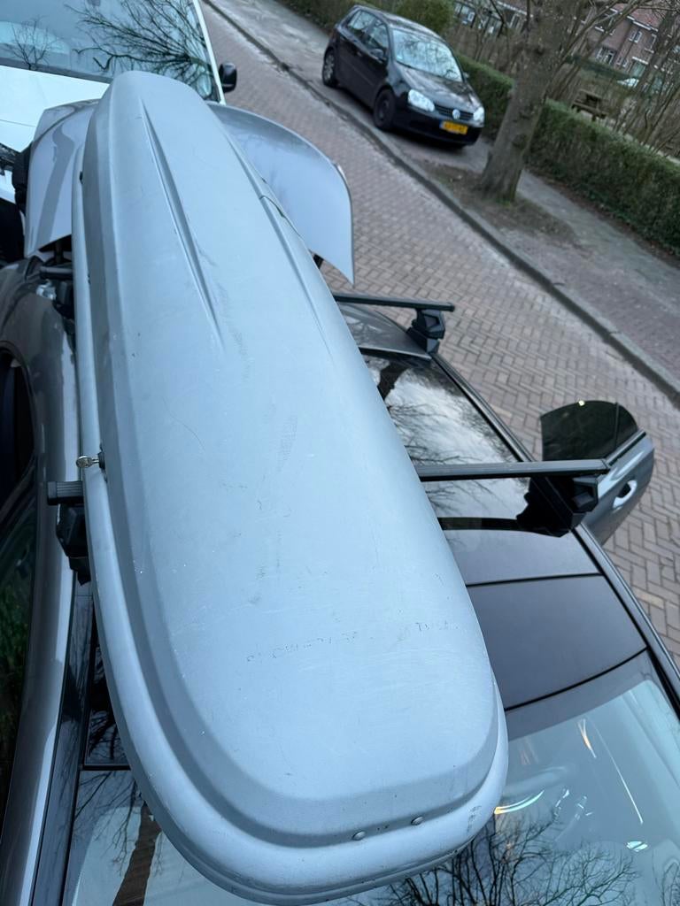 Grijze dak koffer voor extra bagageruimte, Auto diversen, Dakkoffers, Ophalen, Gebruikt