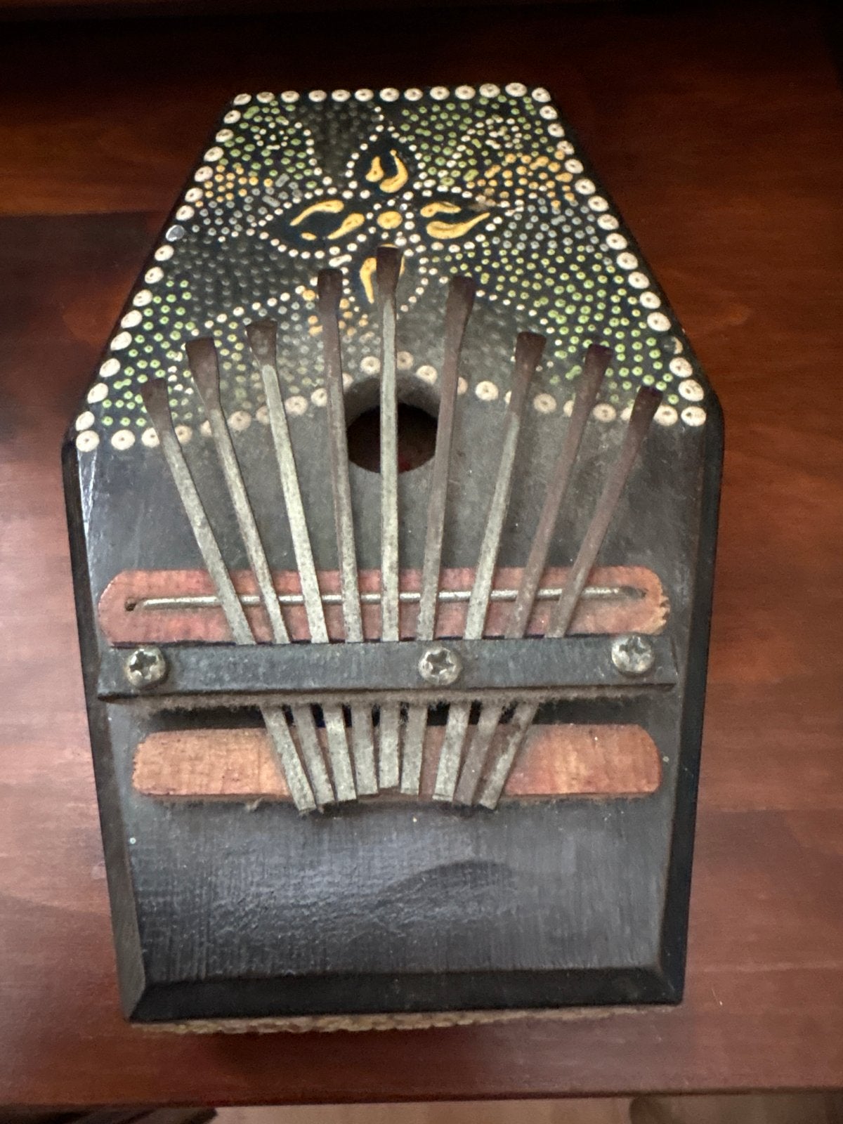 Vintage Kalimba - Handgemaakt Afrikaans Duimpiano, Ophalen of Verzenden, Gebruikt