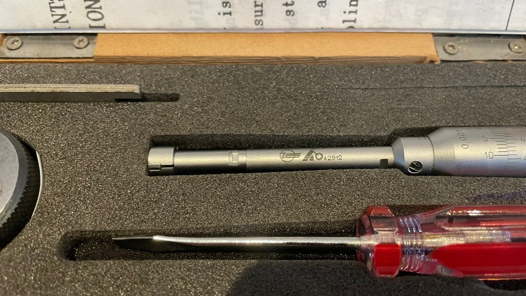 8-10mm 3 punts binnenschroefmaat micrometer, Hoffmann, -, Ophalen of Verzenden, Zo goed als nieuw