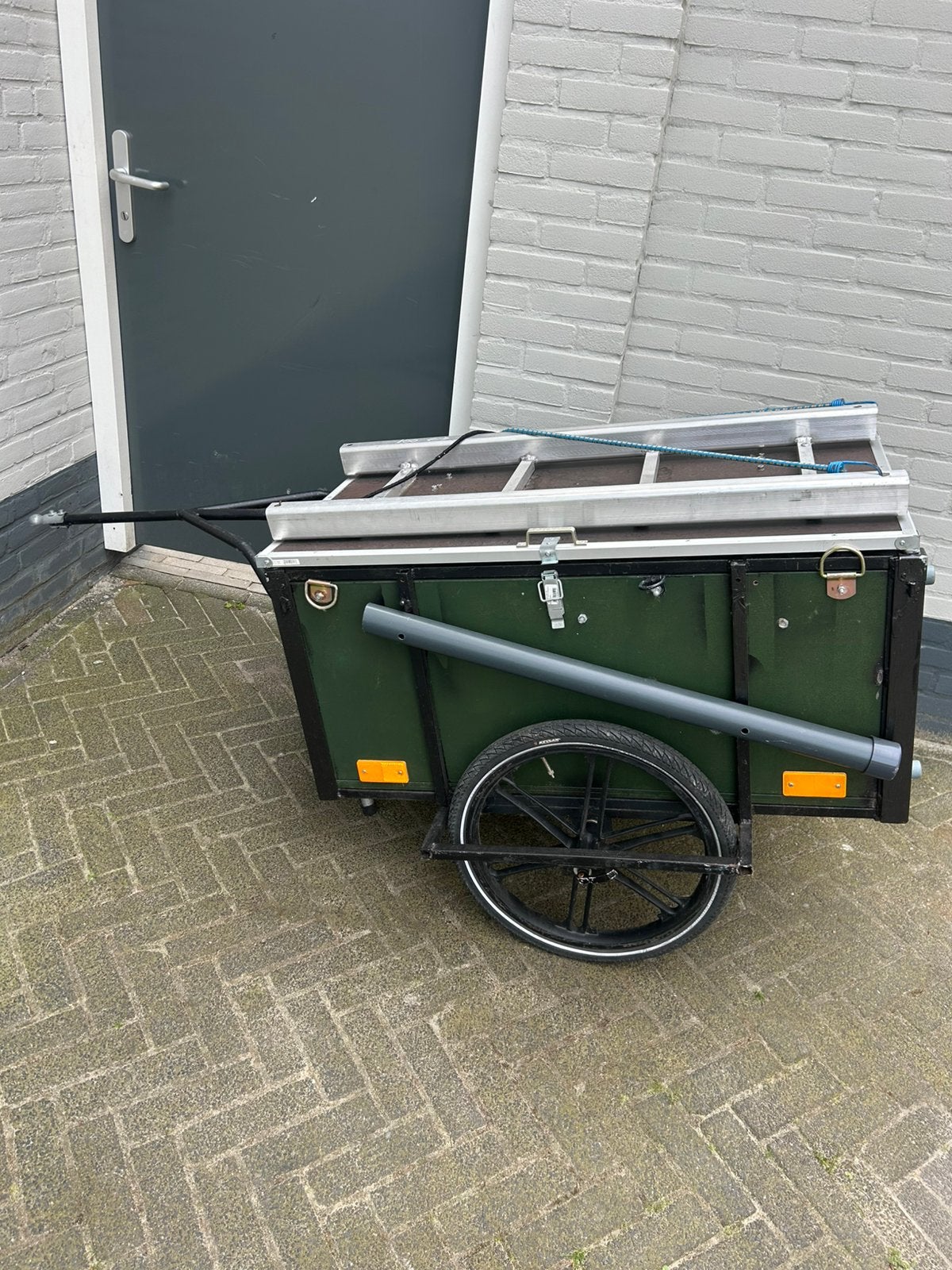 Vis kar fiets kar, Fietsen en Brommers, Fietsaccessoires | Aanhangers en Karren, Ophalen, Zo goed als nieuw, Overige typen, 80 kg of meer