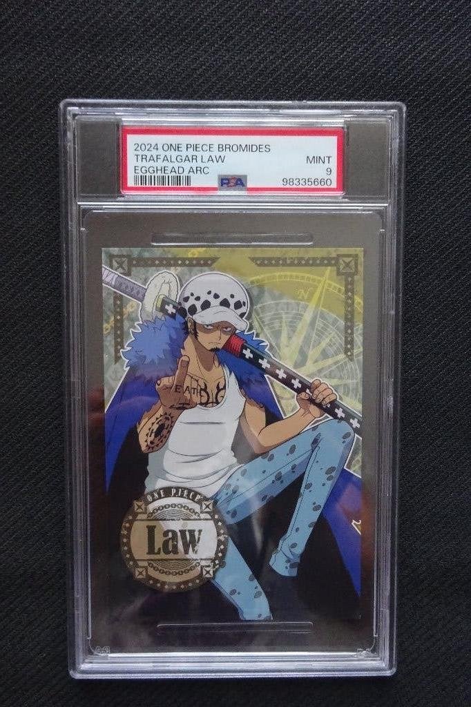 One Piece TRAFALGAR LAW Egghead Island Arc Jumbo Promo PSA 9, Ophalen of Verzenden, Nieuw, Losse kaart, Foil