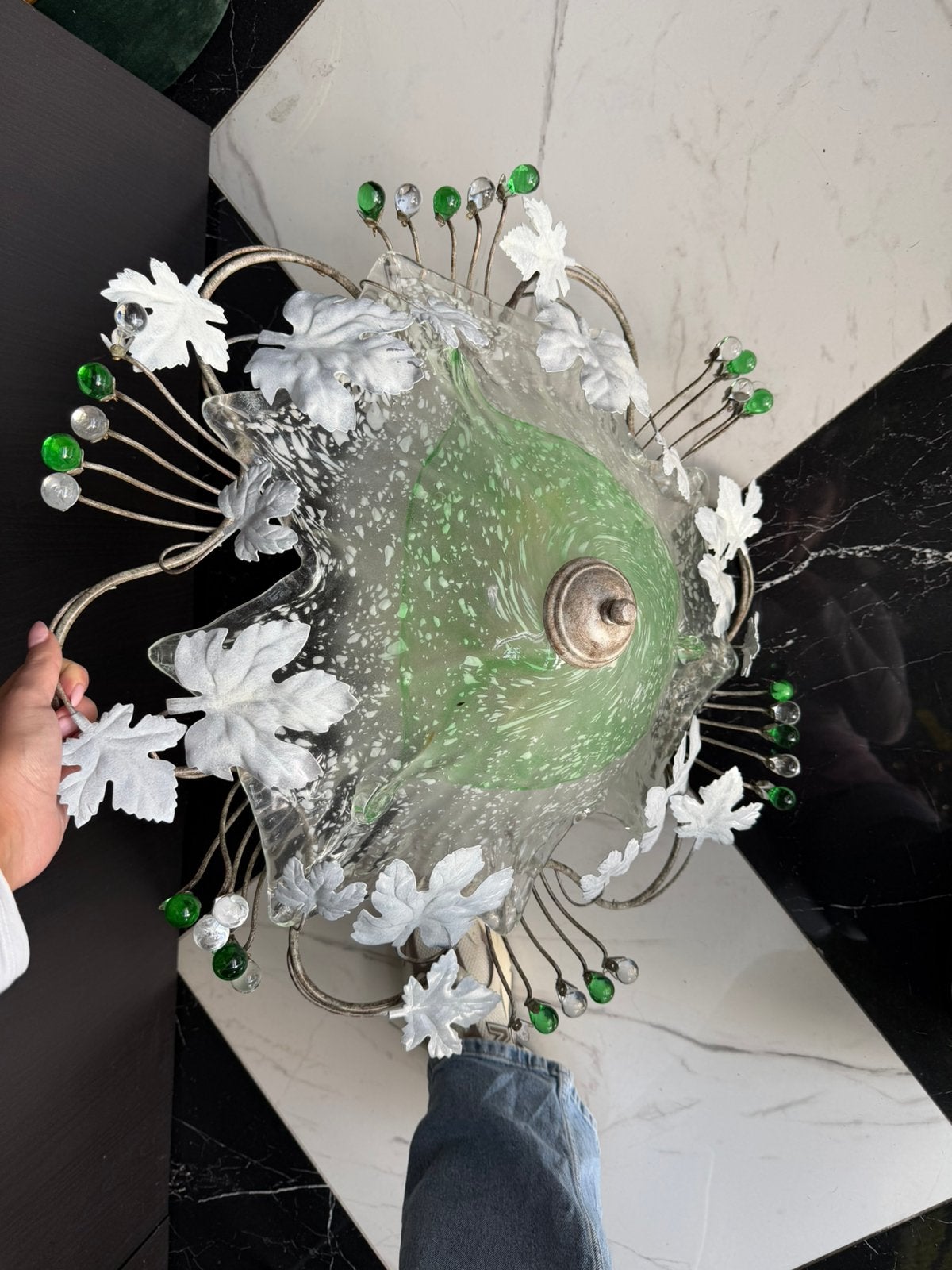 Wandlamp, Huis en Inrichting, Lampen | Wandlampen, Ophalen, Gebruikt, Glas