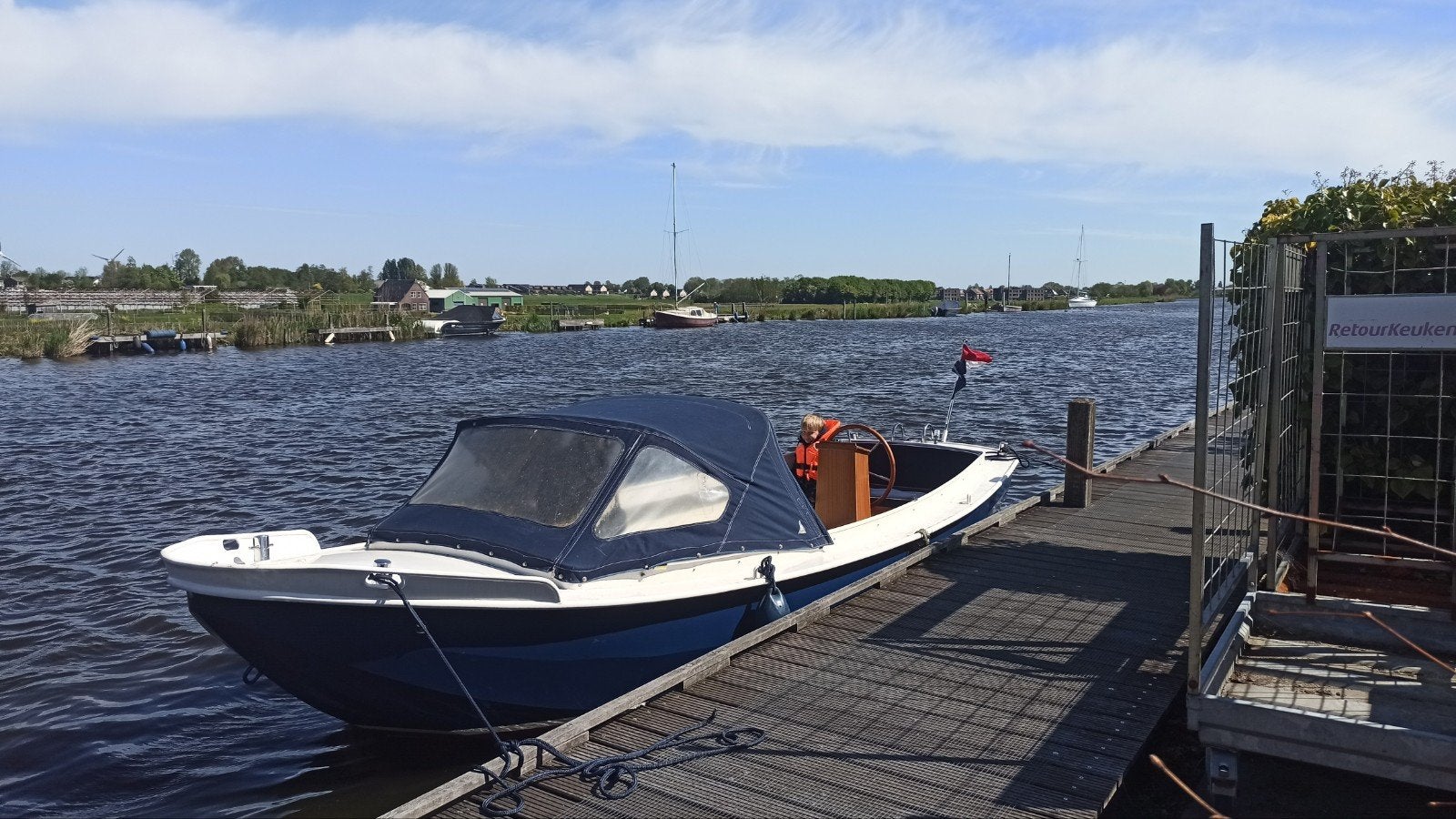 Cesta Vlet 6 meter-Nette stalen sloep met Vetus dieselmotor, Watersport en Boten, Motorboten en Motorjachten, Binnenboordmotor