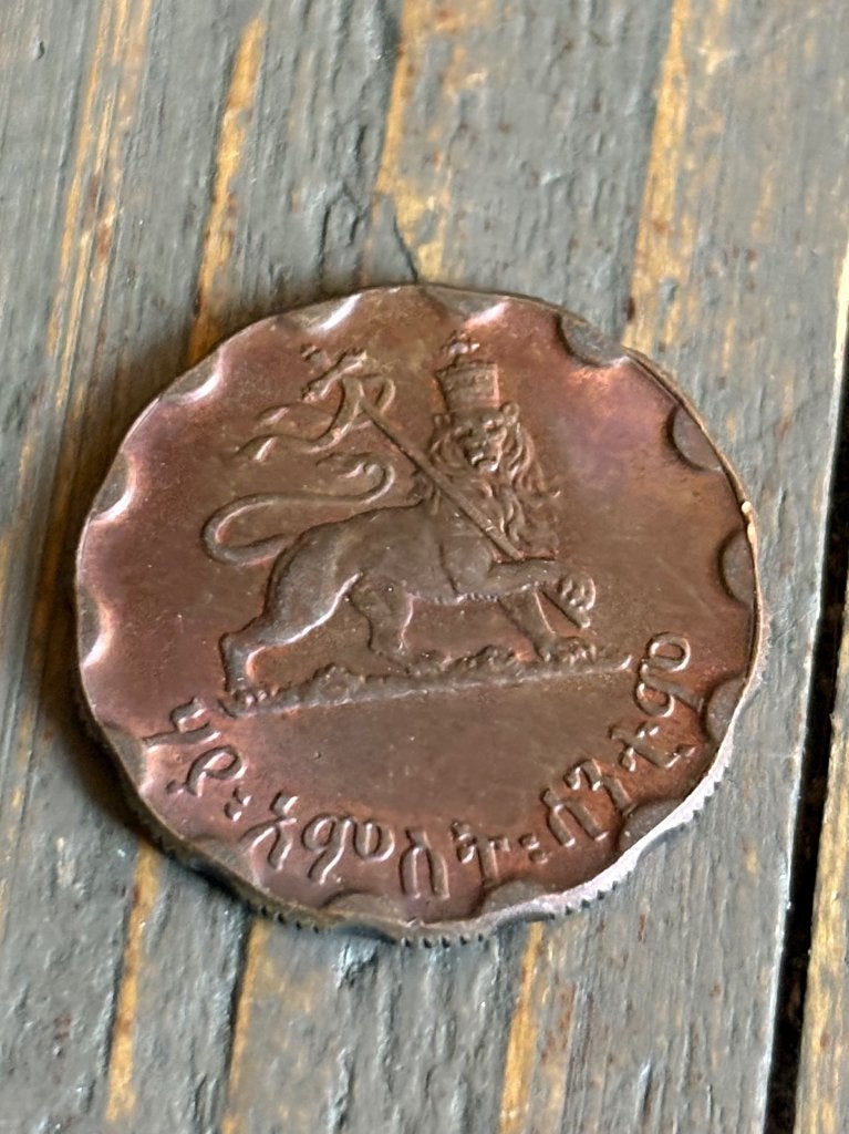 Ethiopië 25 santeem · 1944, Ophalen of Verzenden, Overige landen, Losse munt