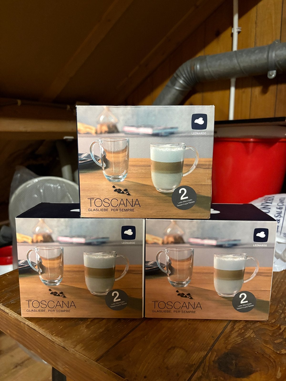 Leonardo Napoli Latte Macchiato Kopjes-3 dozen (6 kopjes), Huis en Inrichting, Keuken | Servies, Overige merken, Nieuw, Ophalen of Verzenden