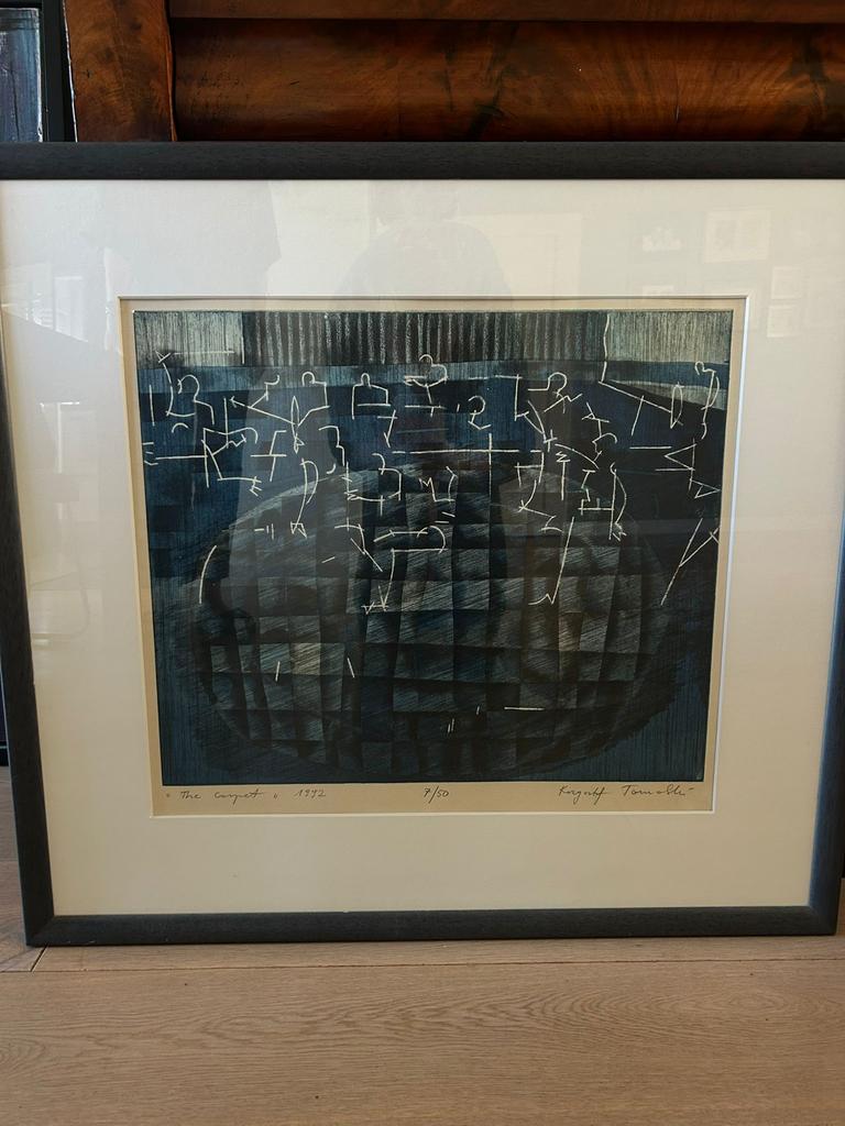 Zeefdruk, “the carpet 1992”, Antiek en Kunst, Ophalen
