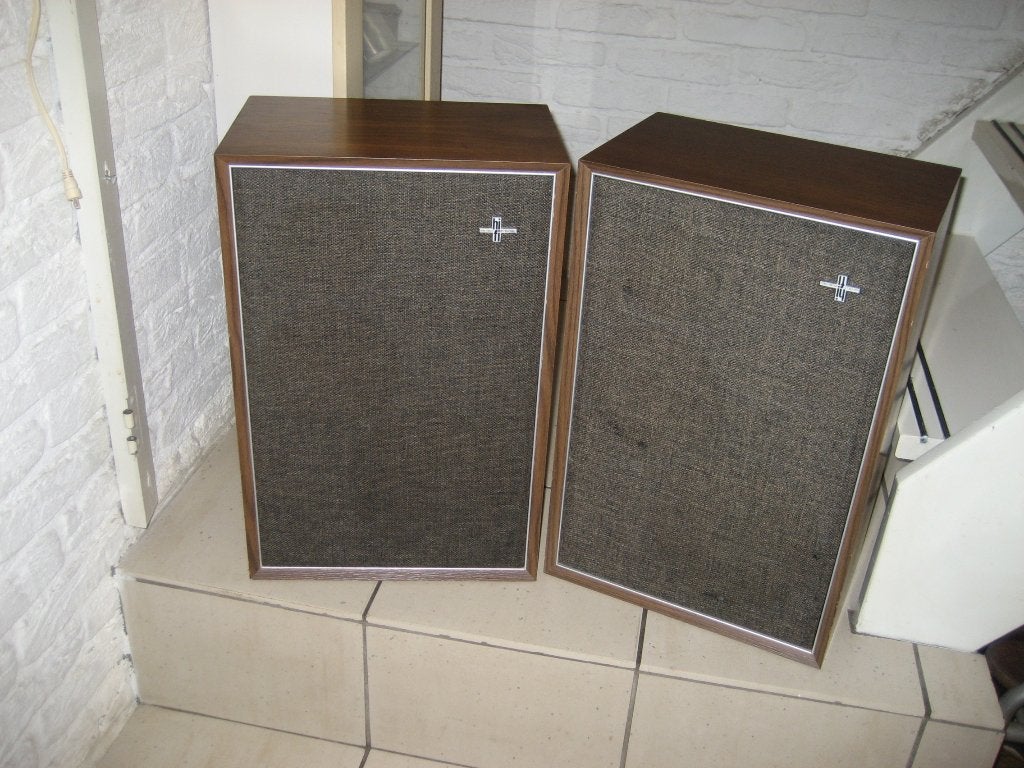 Philips hifi vintage luidsprekerset hout, Philips, Gebruikt, Ophalen of Verzenden, 60 tot 120 watt