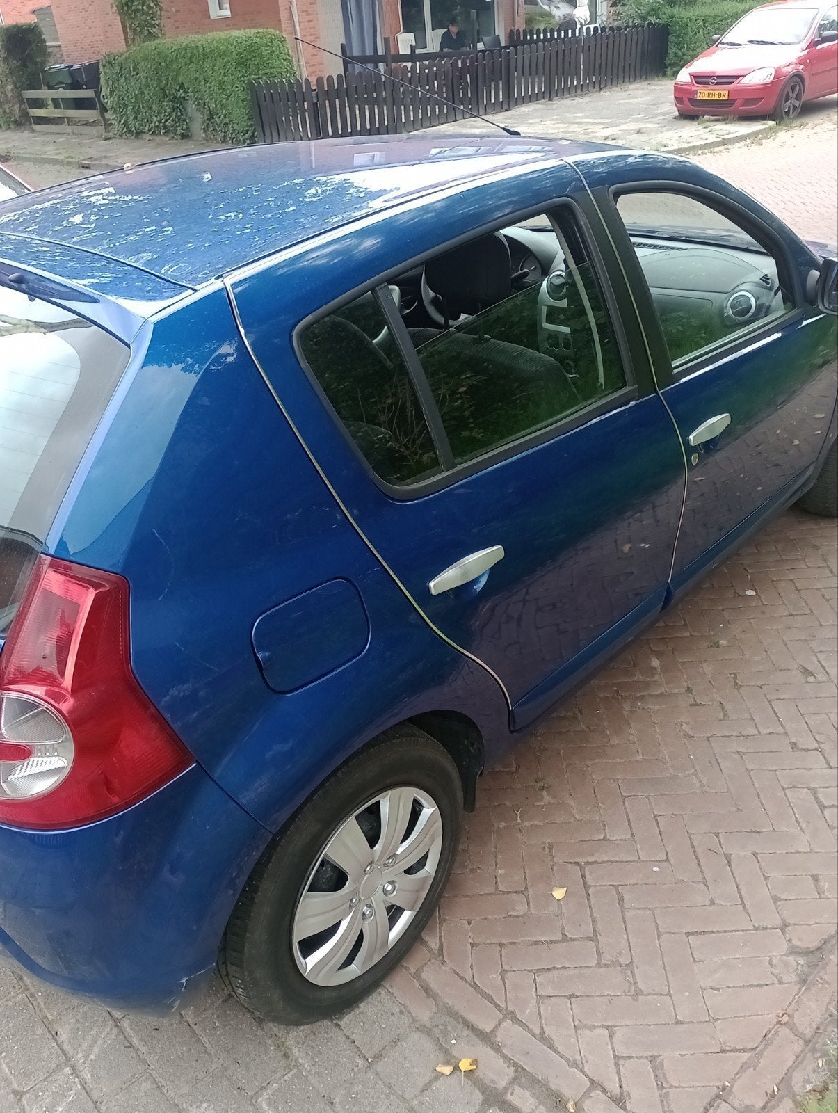 Dacia Sandero 1.2 16V 55KW 2009 Blauw, Auto's, Dacia, Voorwielaandrijving, Stof, 74 pk, Blauw