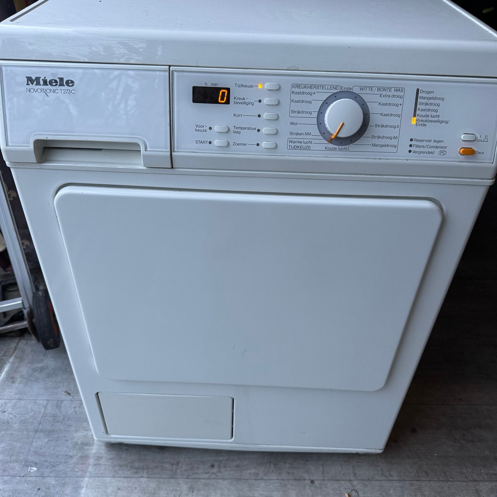 Miele Novotronic T273C Condensdroger - Gebruikt, Witgoed en Apparatuur, Ophalen, 6 tot 8 kg, Gebruikt, Voorlader