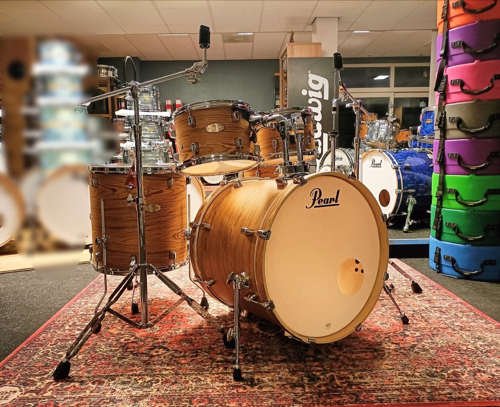 Pearl Decade Maple drumstel met Zildjian bekkens en hardware, Muziek en Instrumenten, Drumstellen en Slagwerk, Ophalen, Gebruikt