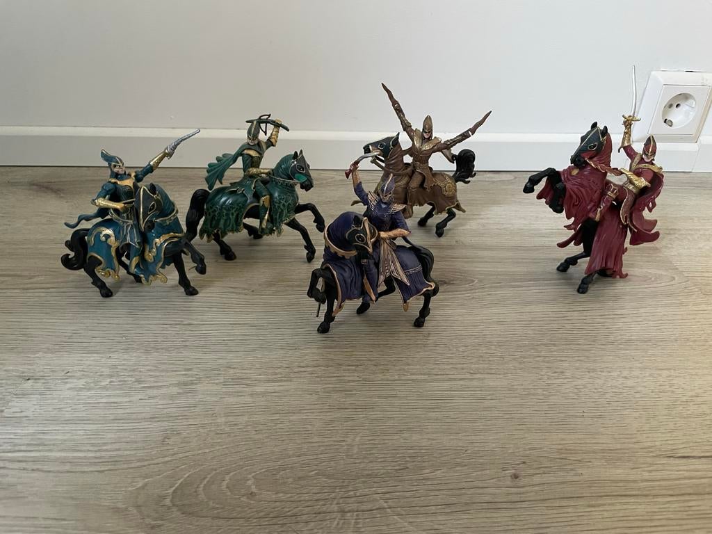 Efteling ruiters en paarden Raveleijn, Ophalen of Verzenden, Gebruikt, Beeldje of Poppetje