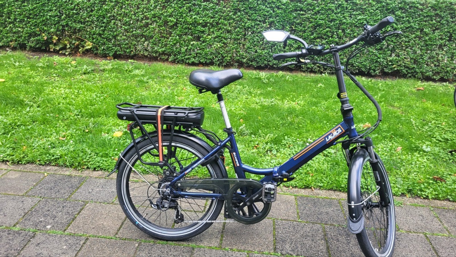 Lacros Scamper S200XL blauw, Fietsen en Brommers, 20 inch of meer, Versnellingen, Zo goed als nieuw, Totaal opvouwbaar