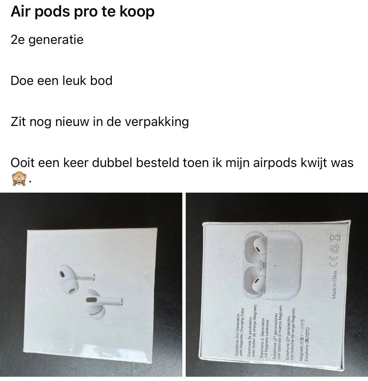 Apple AirPods Pro (2e generatie) - Nieuw in verpakking, In-ear, Bluetooth, Nieuw, Ophalen of Verzenden