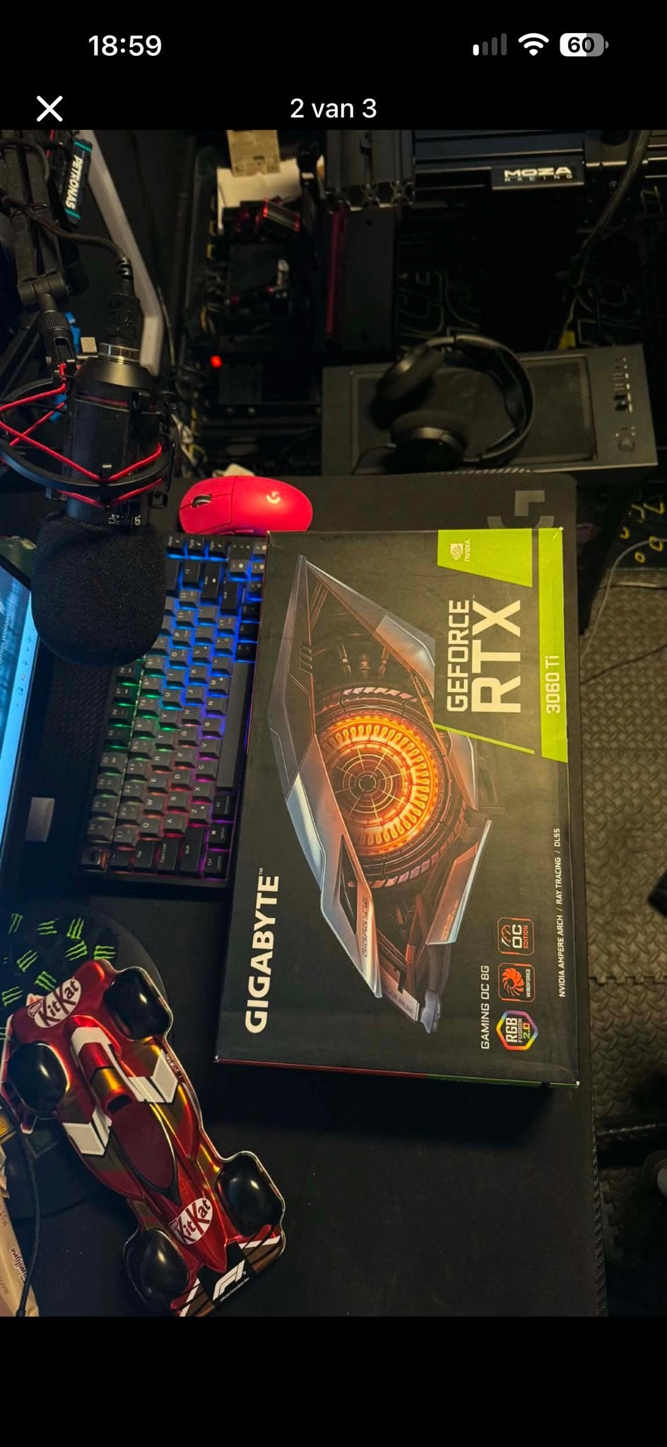 GIGABYTE GeForce RTX 3060 Ti Gaming OC 8G Videokaart, GDDR6, PCI-Express 4, Nieuw, Ophalen of Verzenden