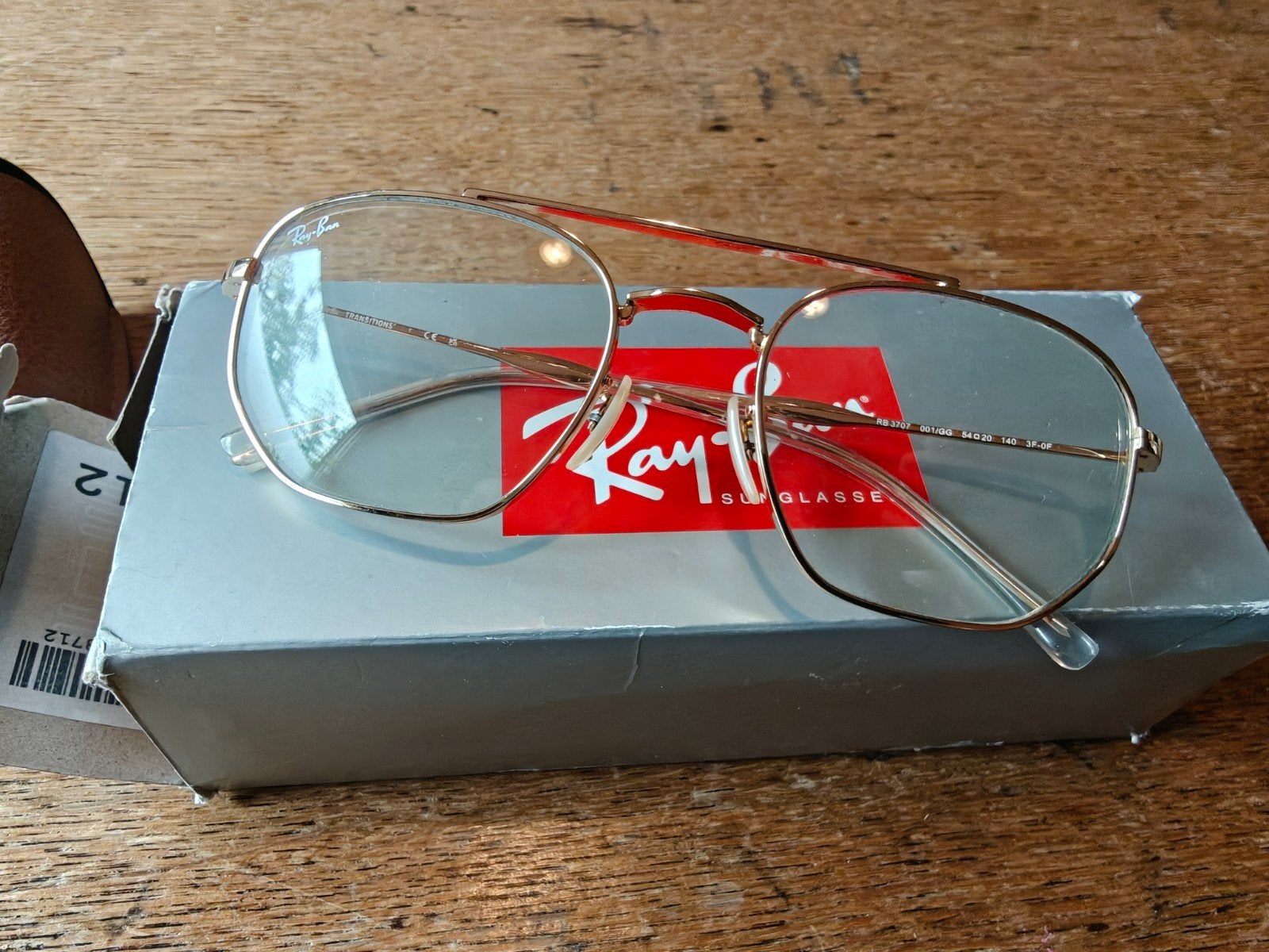 Ray-Ban Gouden Bril Nieuw in Doos, Geel, Nieuw, Ophalen of Verzenden, Ray-Ban
