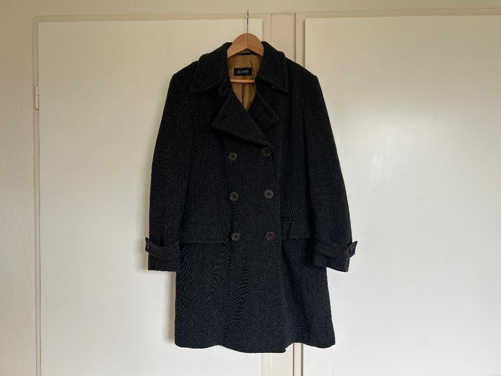 Mooie zwarte jas dames Damo maat 40, Kleding | Dames, Maat 38/40 (M), Zwart, Ophalen of Verzenden, Zo goed als nieuw