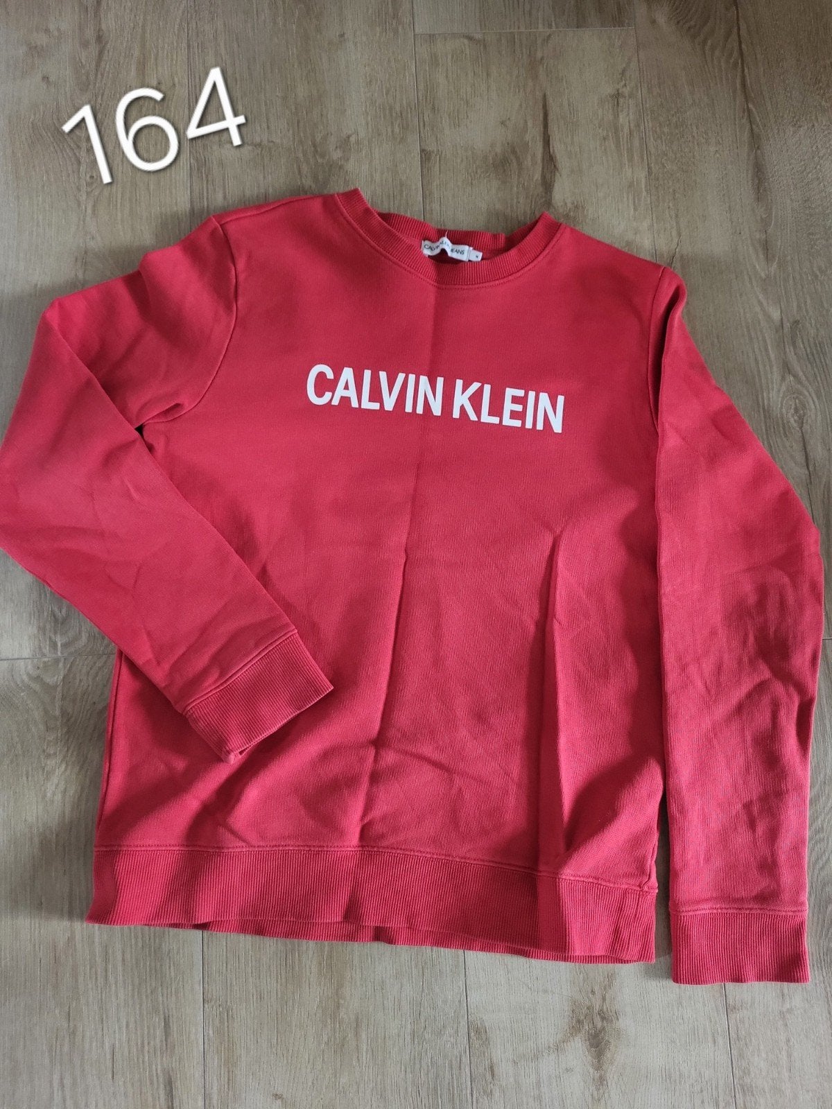 Nieuwe Calvin Klein Jeans sweater rood maat unisex 164 170🌱, Jongen of Meisje, Trui of Vest, Nieuw, Calvin Klein