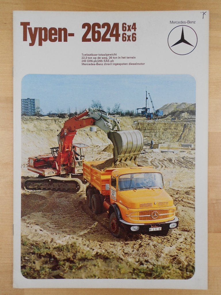 Mercedes 2624 Torpedo Brochure 1974 – L1621 LS1621 LK1621, Zo goed als nieuw, Mercedes-Benz, Mercedes, Ophalen of Verzenden