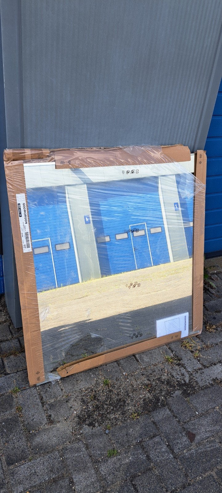 Grote spiegel Ikea - Godmorgon - 100x96 cm, Ophalen, Rechthoekig