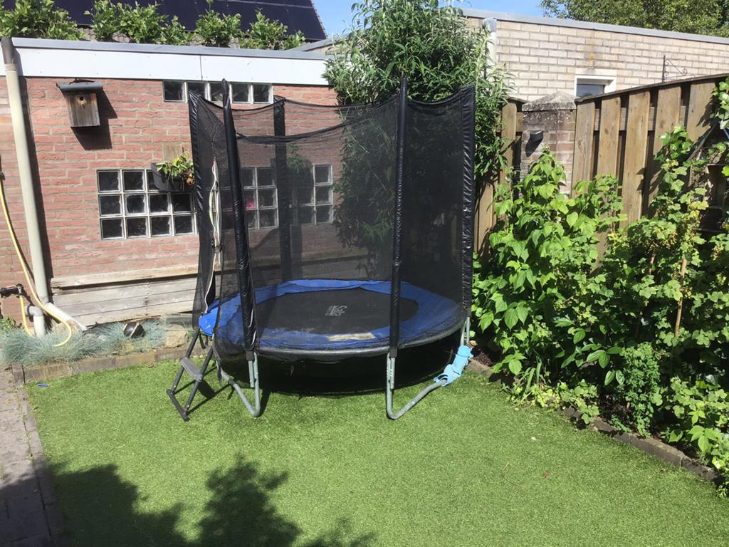 Trampoline, Kinderen en Baby's, Speelgoed | Buiten | Trampolines, Ophalen, Gebruikt