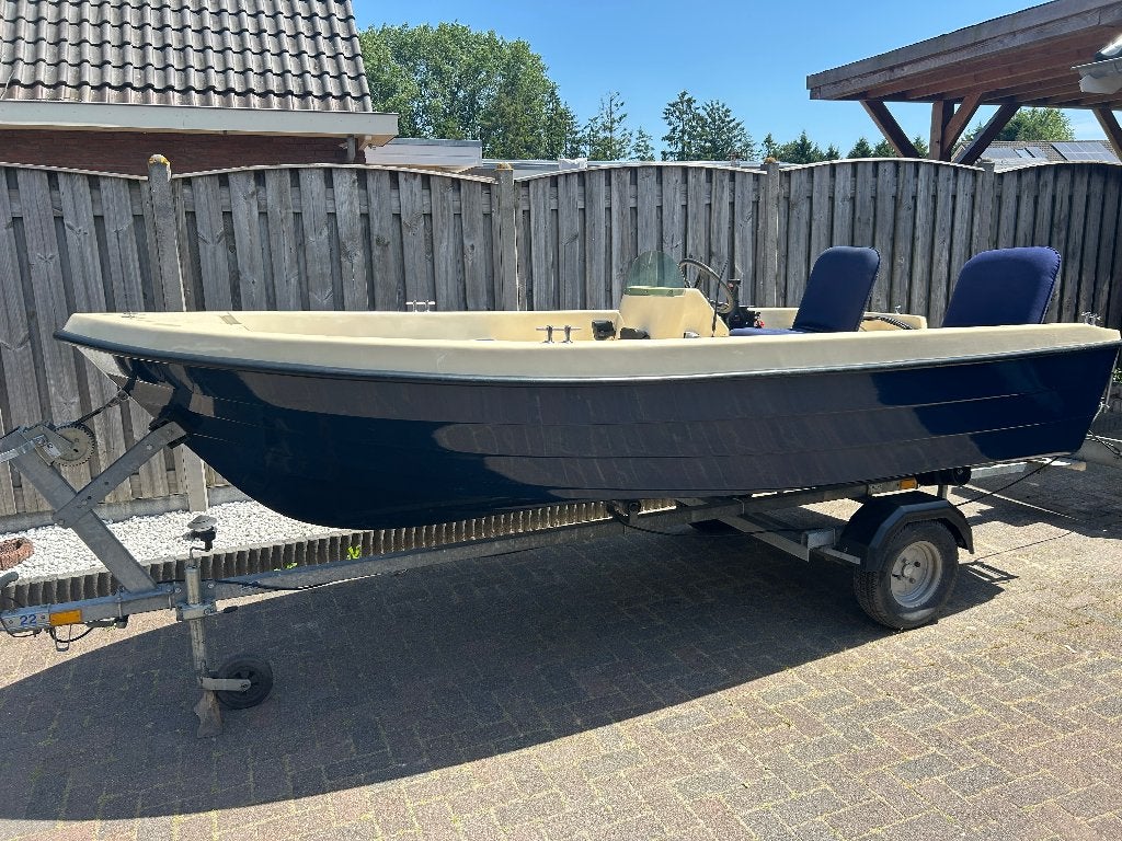 Seafinder 420/ 9.9/ trailer, Watersport en Boten, Vis- en Consoleboten, Ophalen, Gebruikt, 4 m, Tot 10 pk