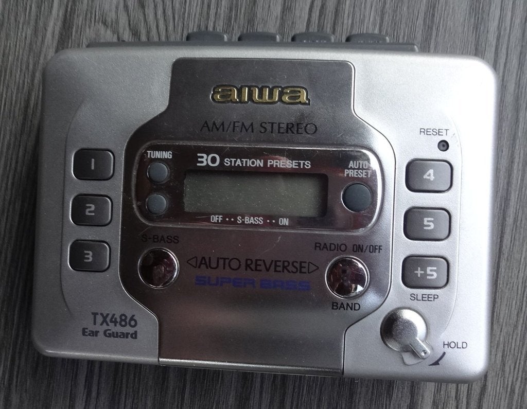 walkman AIWA type TX-486    (half defect), Audio, Tv en Foto, Walkmans, Discmans en Minidiscspelers, Ophalen of Verzenden, Walkman